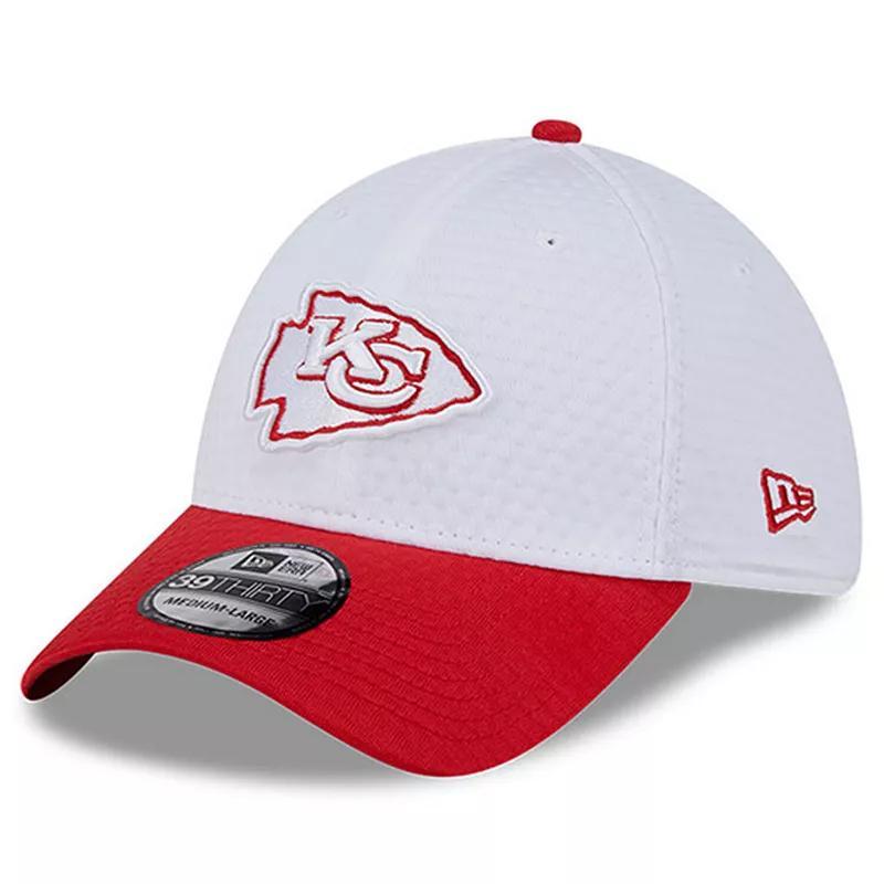 Mens New Era /Red Kansas City Chiefs 2024 NFL Training Camp 39THIRTY Flex Hat Product Image