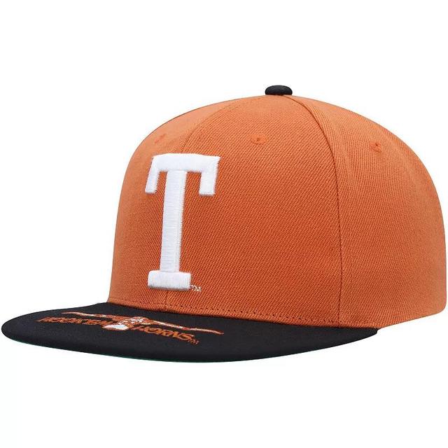 Mens Mitchell & Ness Texas Orange Texas Longhorns Logo Snapback Hat - Orange Product Image