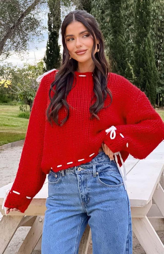 Bea Red Sweater Product Image