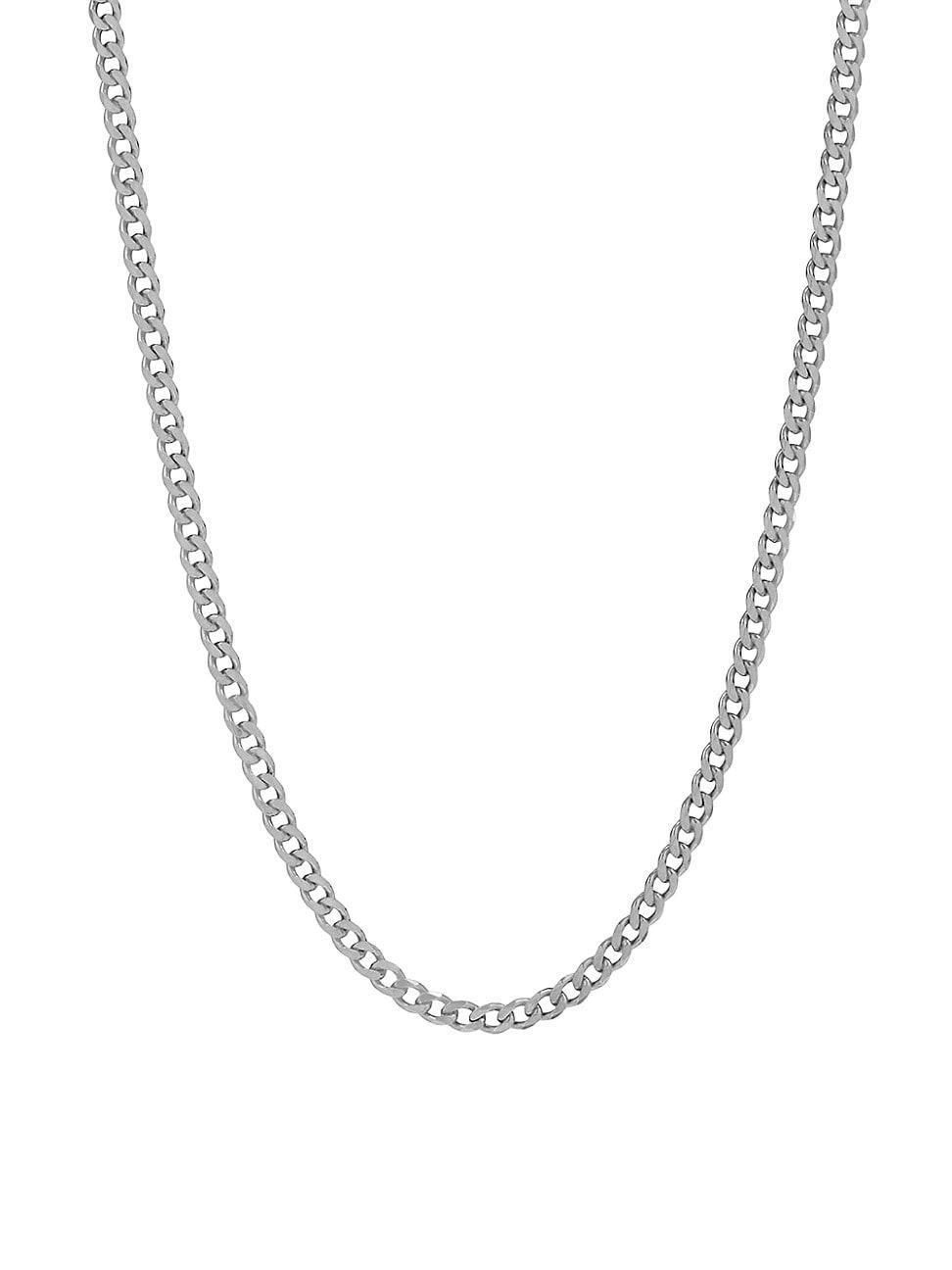 Degs & Sal Mens Sterling Silver Cuban Chain Necklace at Nordstrom Product Image