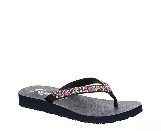 Skechers Womens Meditation Daisy Garden Flip Flop Sandal Product Image