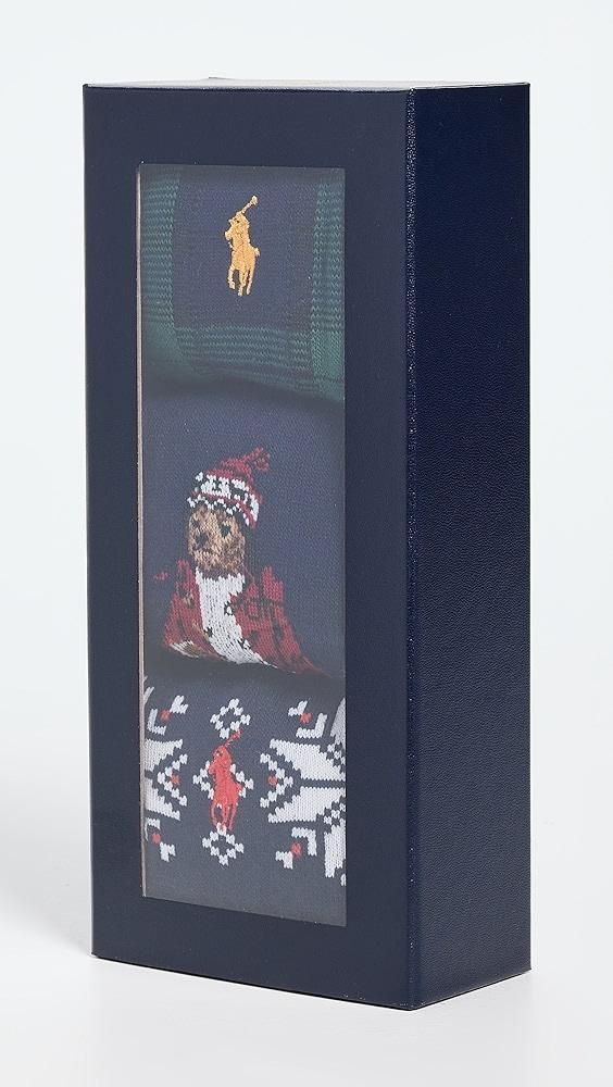 Polo Ralph Lauren Artic Holiday Bear Socks 3 Pack Gift Box | Shopbop Product Image