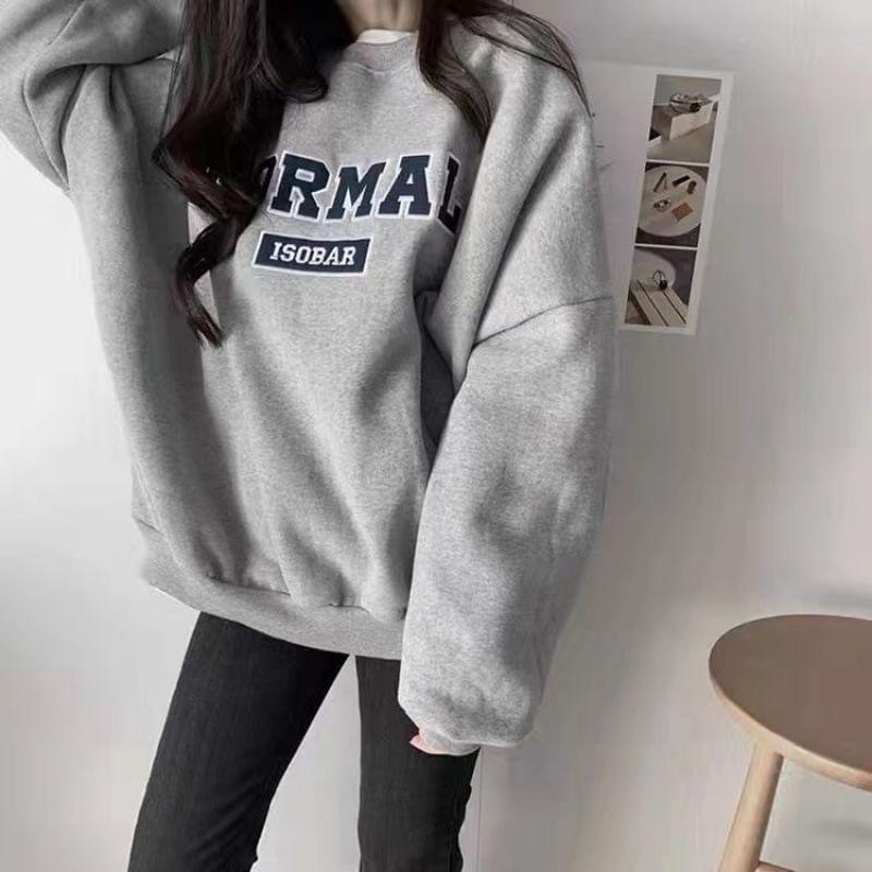 Crewneck Lettering Pullover Product Image