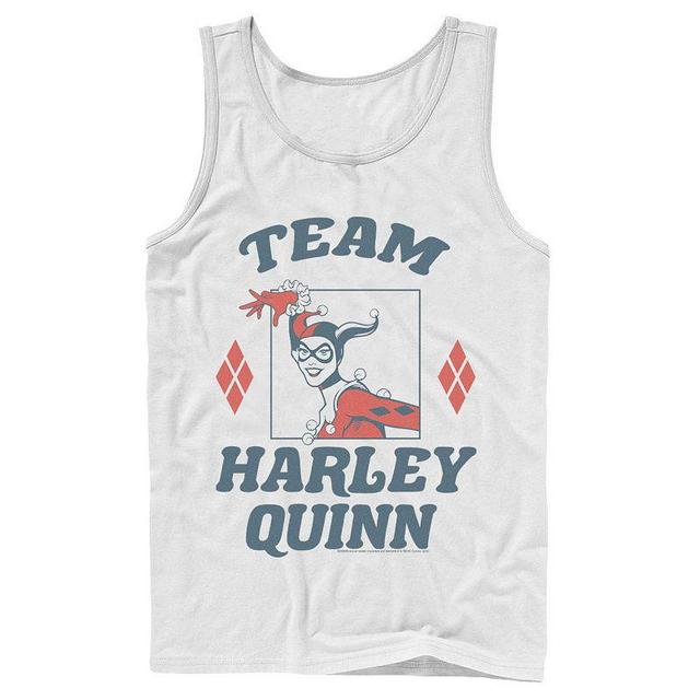 Mens Batman Team Harley Quinn Vintage Portrait Tank Top Product Image