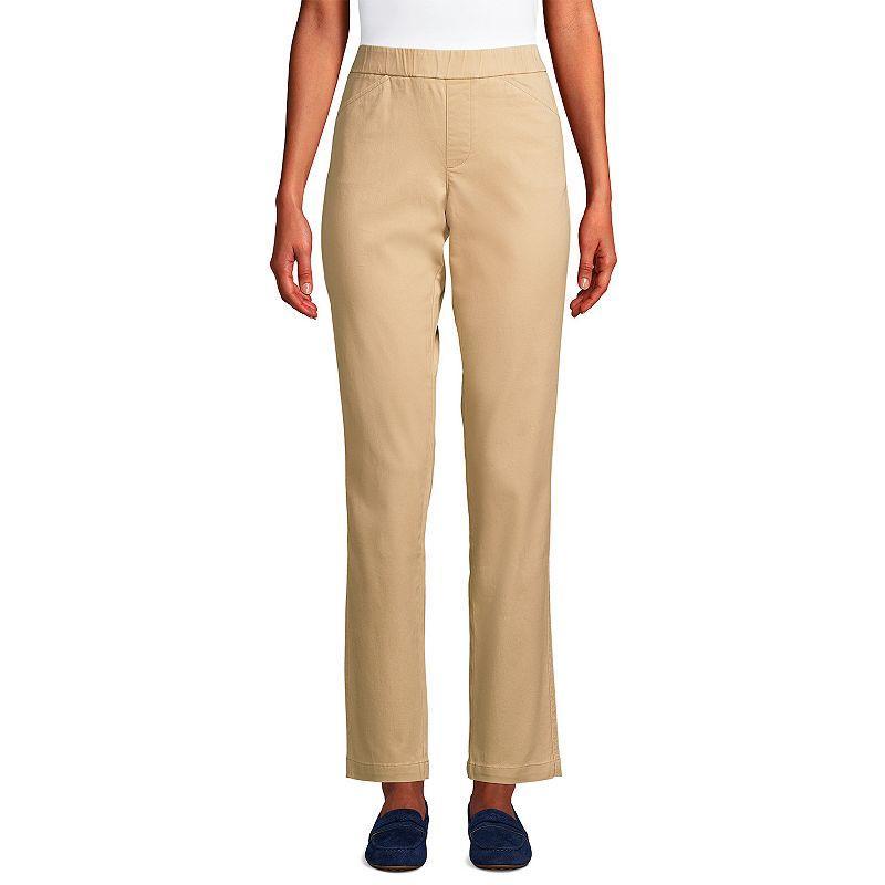 Womens Lands End Pull-On Chino Ankle Pants Product Image