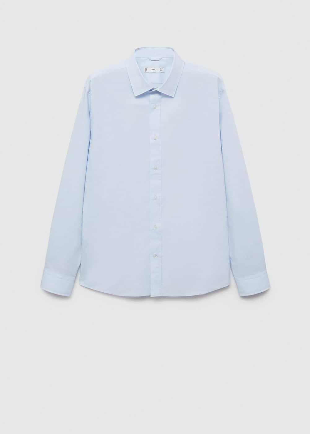 Mango Mens Cotton Long-Sleeved Shirt Product Image