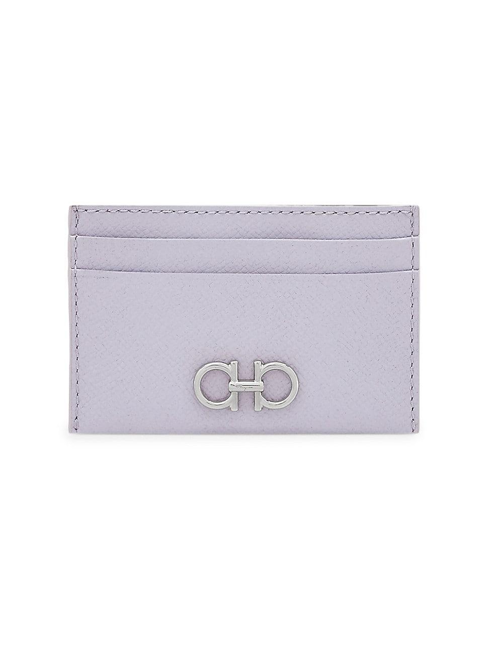 Womens Gancini Leather Card Case Product Image