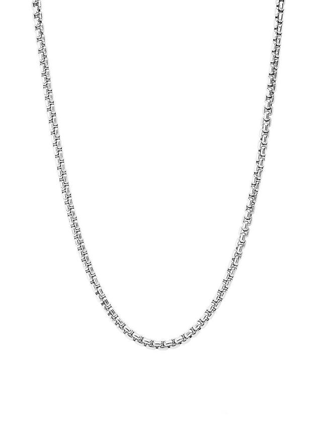 Mens Comet Sterling Silver Short Chain Necklace Product Image