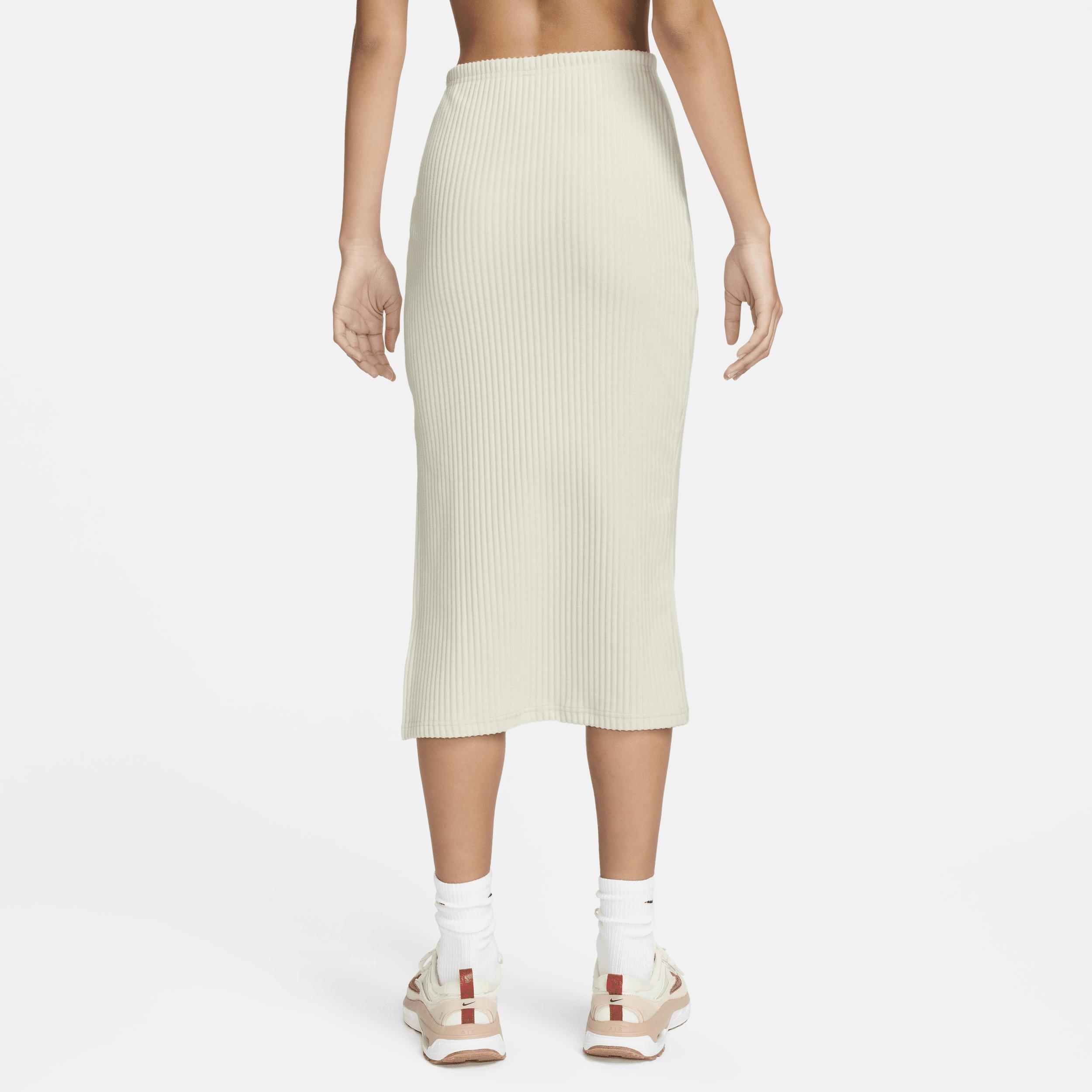 Womens Nike Sportswear Chill Rib Slim Midi Skirt Product Image