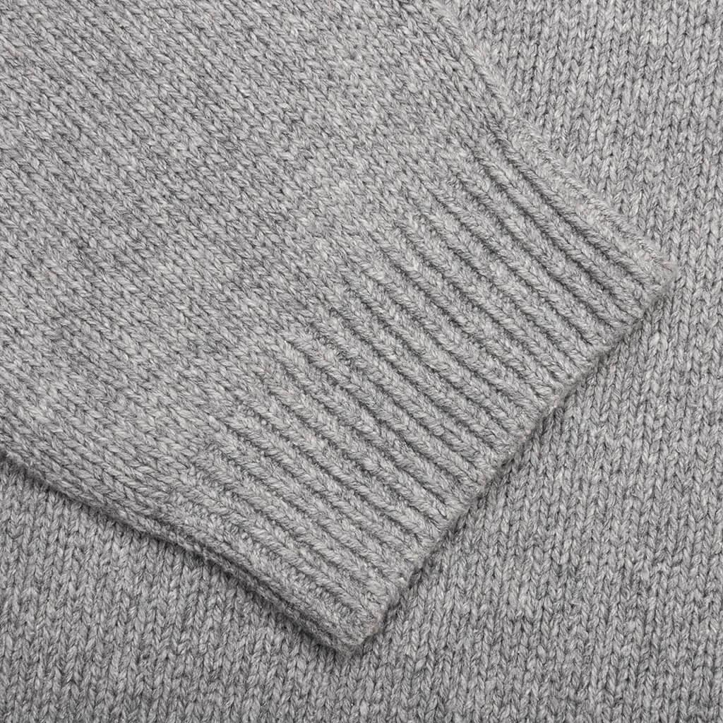 Contrast Pocket Cardigan - Grey Melange Male Product Image