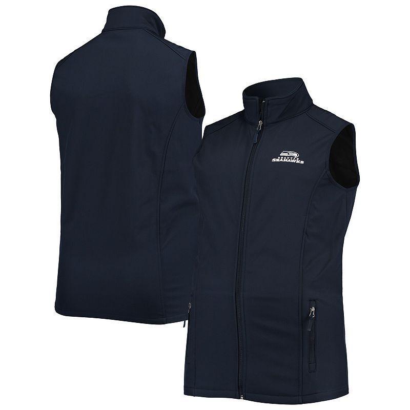 Mens Dunbrooke College Seattle Seahawks Big & Tall Archer Softshell Full-Zip Vest Blue Product Image