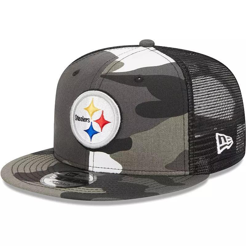 Mens New Era Urban Camo Pittsburgh Steelers 9FIFTY Trucker Snapback Hat Product Image