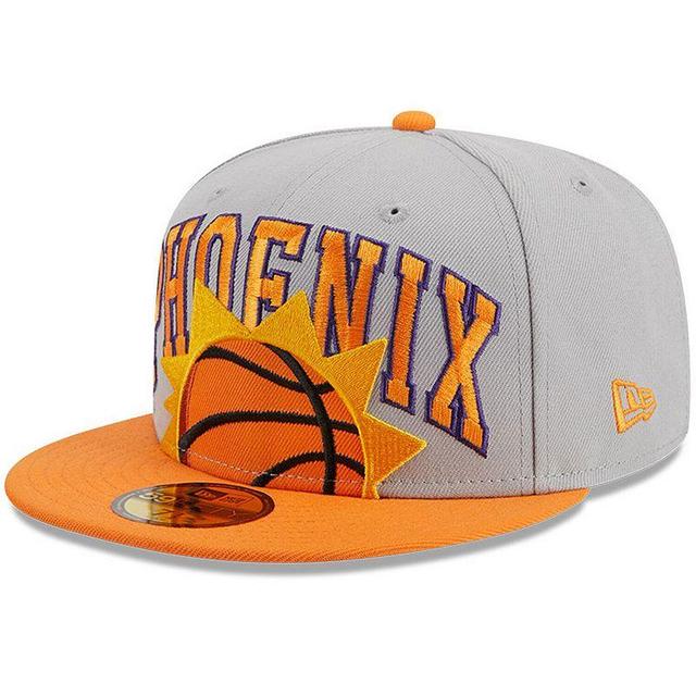 Mens New Era Gray/Orange Phoenix Suns Tip-Off Two-Tone 59FIFTY Fitted Hat Product Image