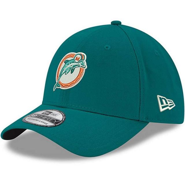 Mens New Era Aqua Miami Dolphins Team Classic Throwback 39THIRTY Flex Hat Turquoise A Product Image