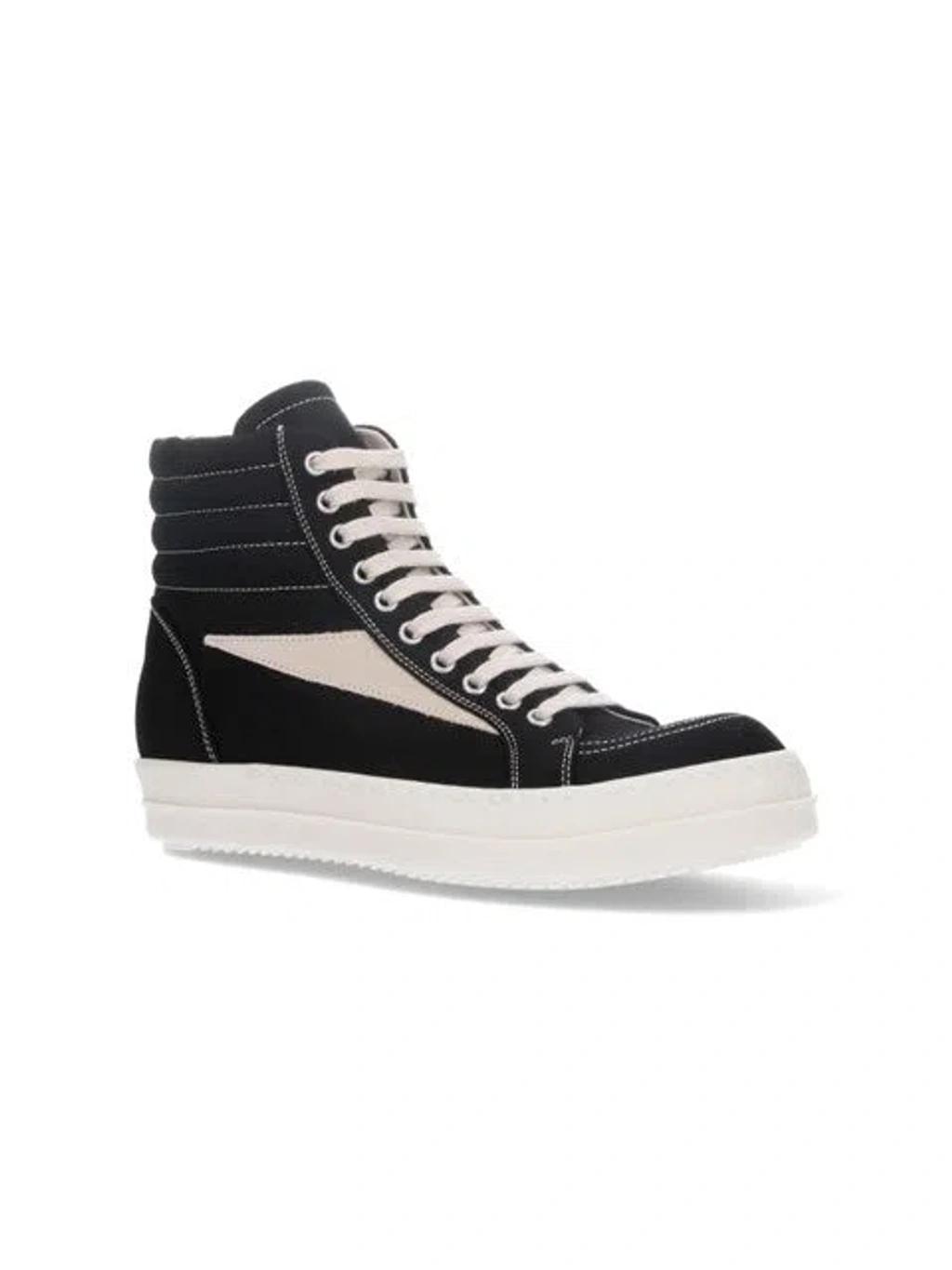 Blackwhite Vintage Hight Cotton Sneakers Product Image