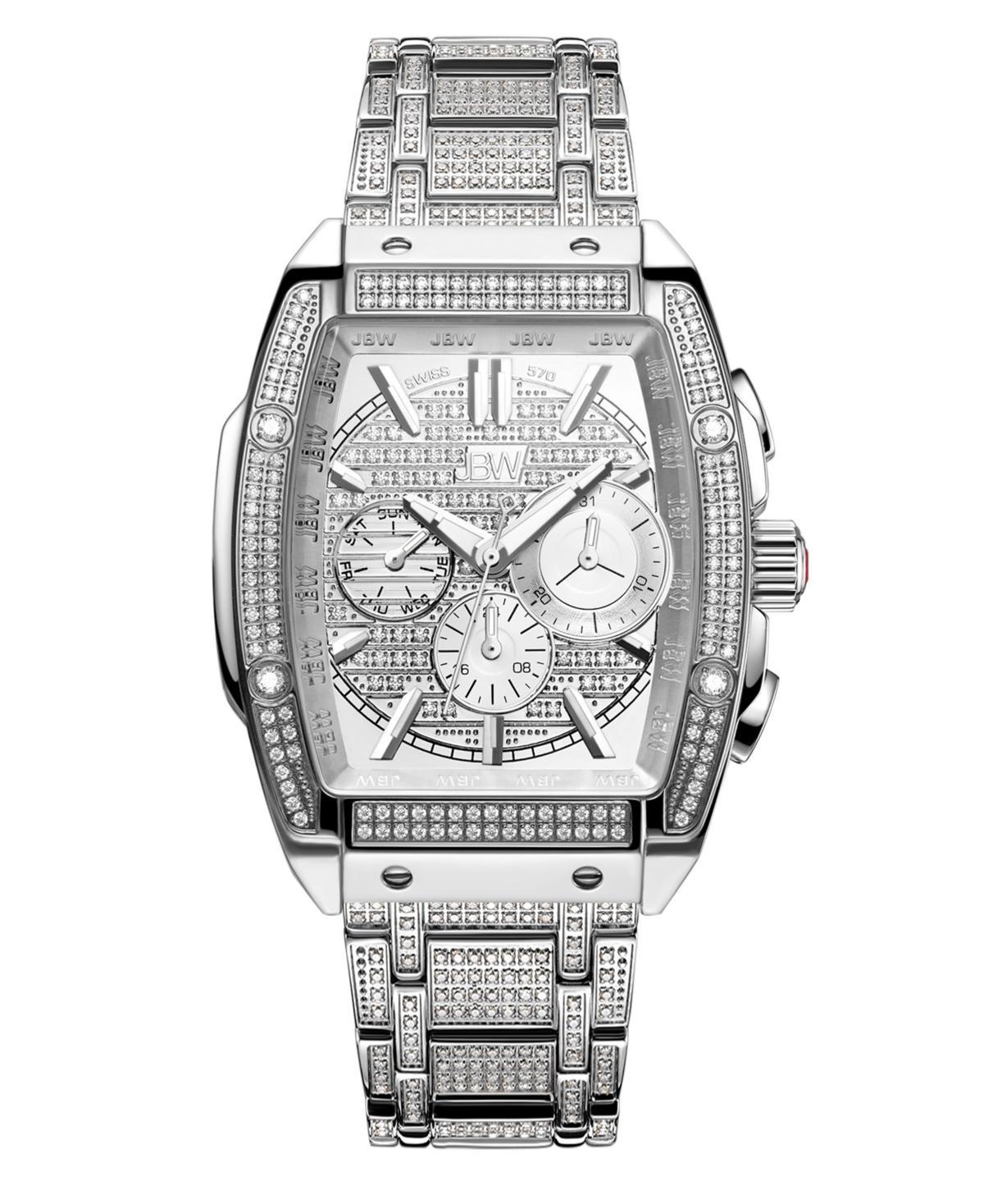 Jbw Mens Echelon Platinum Series Diamond (3 ct. t.w.) Stainless Steel Watch, 41Mm Product Image