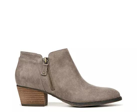 LifeStride Blake Zip Womens Ankle Boots Grey Product Image