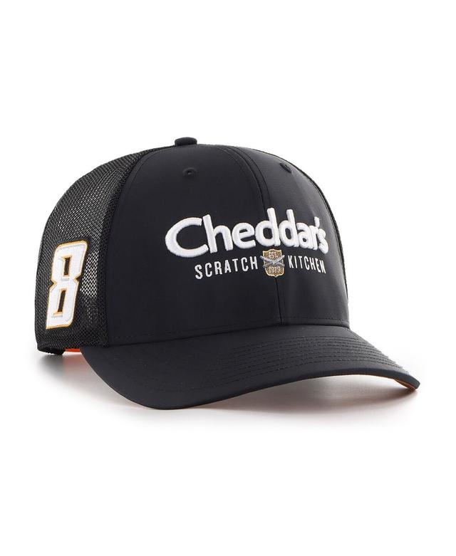 Mens 47 Brand Black Kyle Busch Cheddars Sure Shot Brrr Trucker Adjustable Hat Product Image