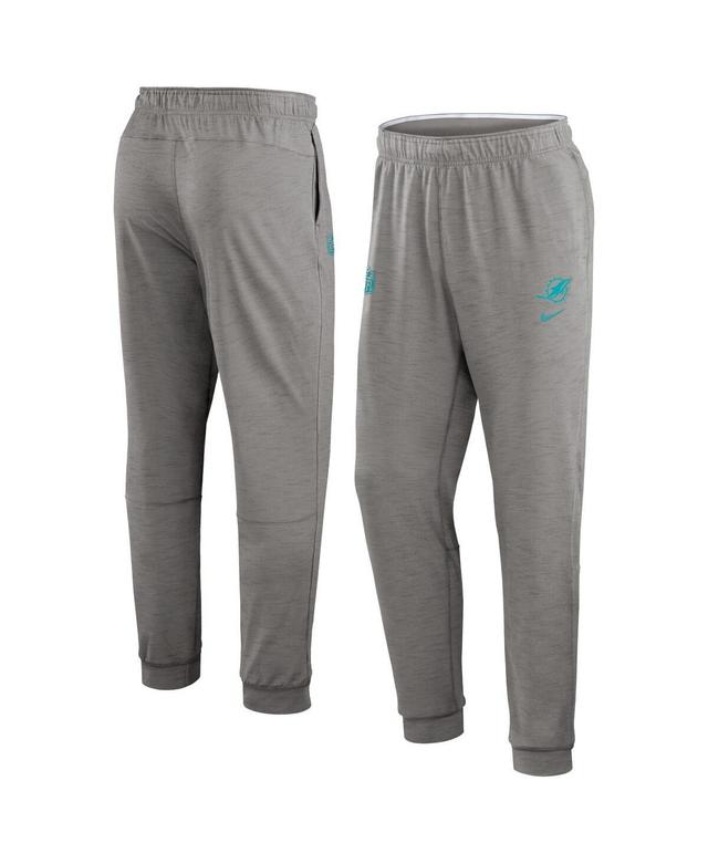 Mens Nike Heather Charcoal Miami Dolphins 2023 Sideline Performance Jogger Pants Product Image