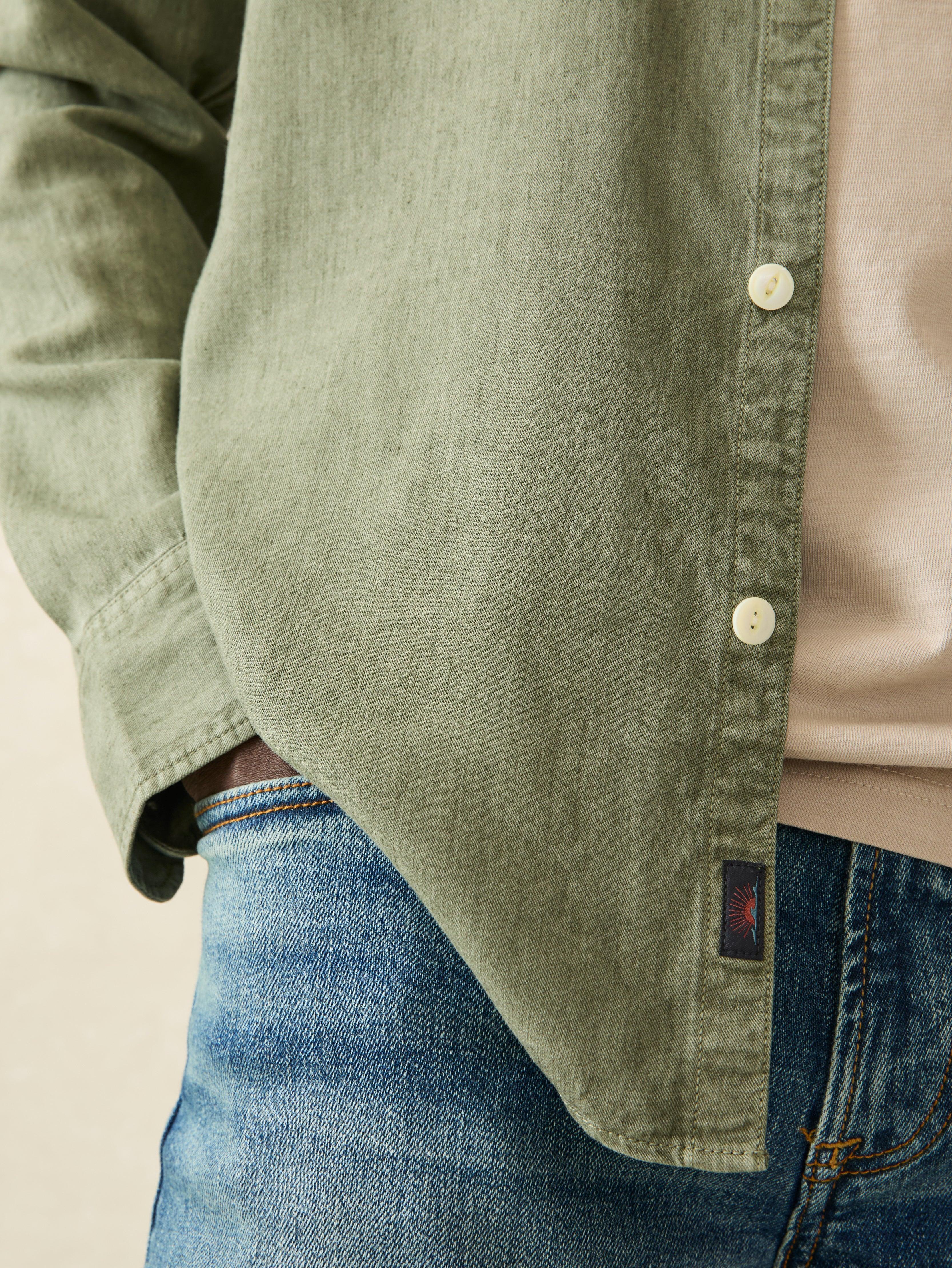 Tried & True Chambray Workshirt - Desert Olive Male Product Image