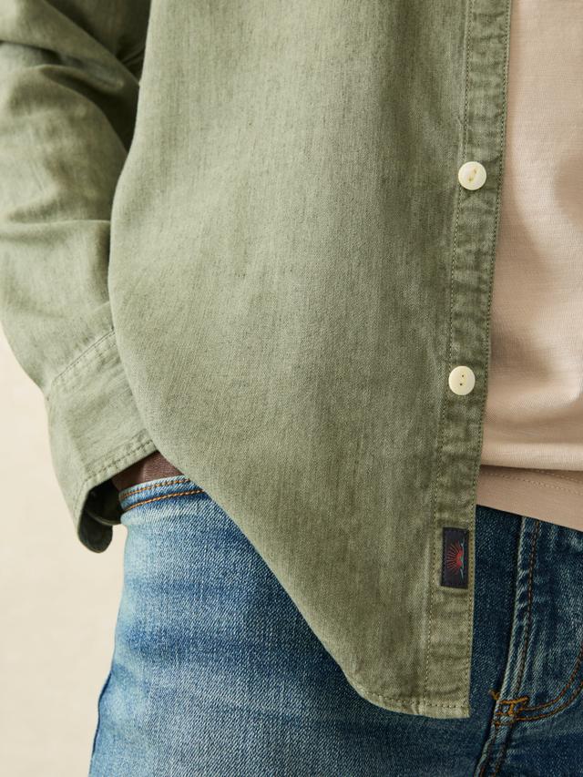 Tried & True Chambray Workshirt - Desert Olive Male Product Image