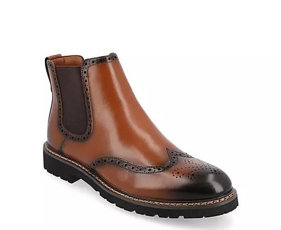 Vance Co. Hogan Tru Comfort Foam Mens Wingtip Chelsea Boots Product Image