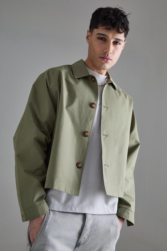 Boxy Oversized Trench Coat | boohooMAN USA Product Image