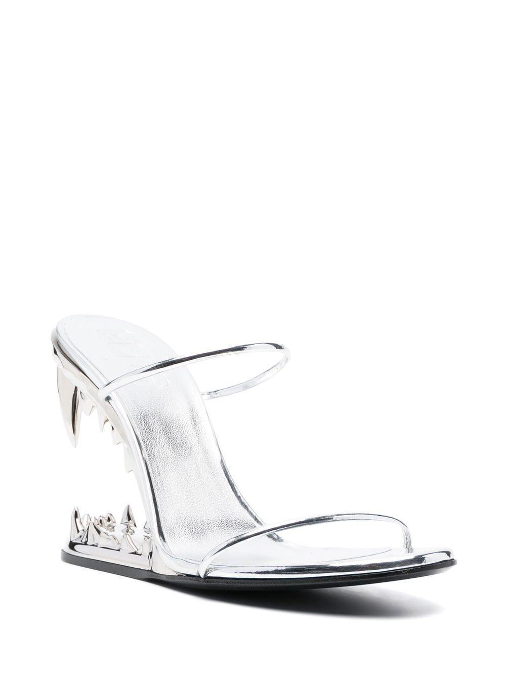 metallic 105mm heeled sandals Product Image