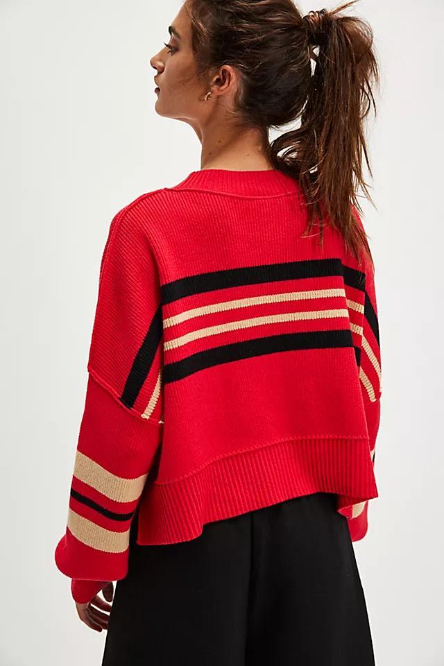 Easy Street Stripe Crop Pullover Product Image