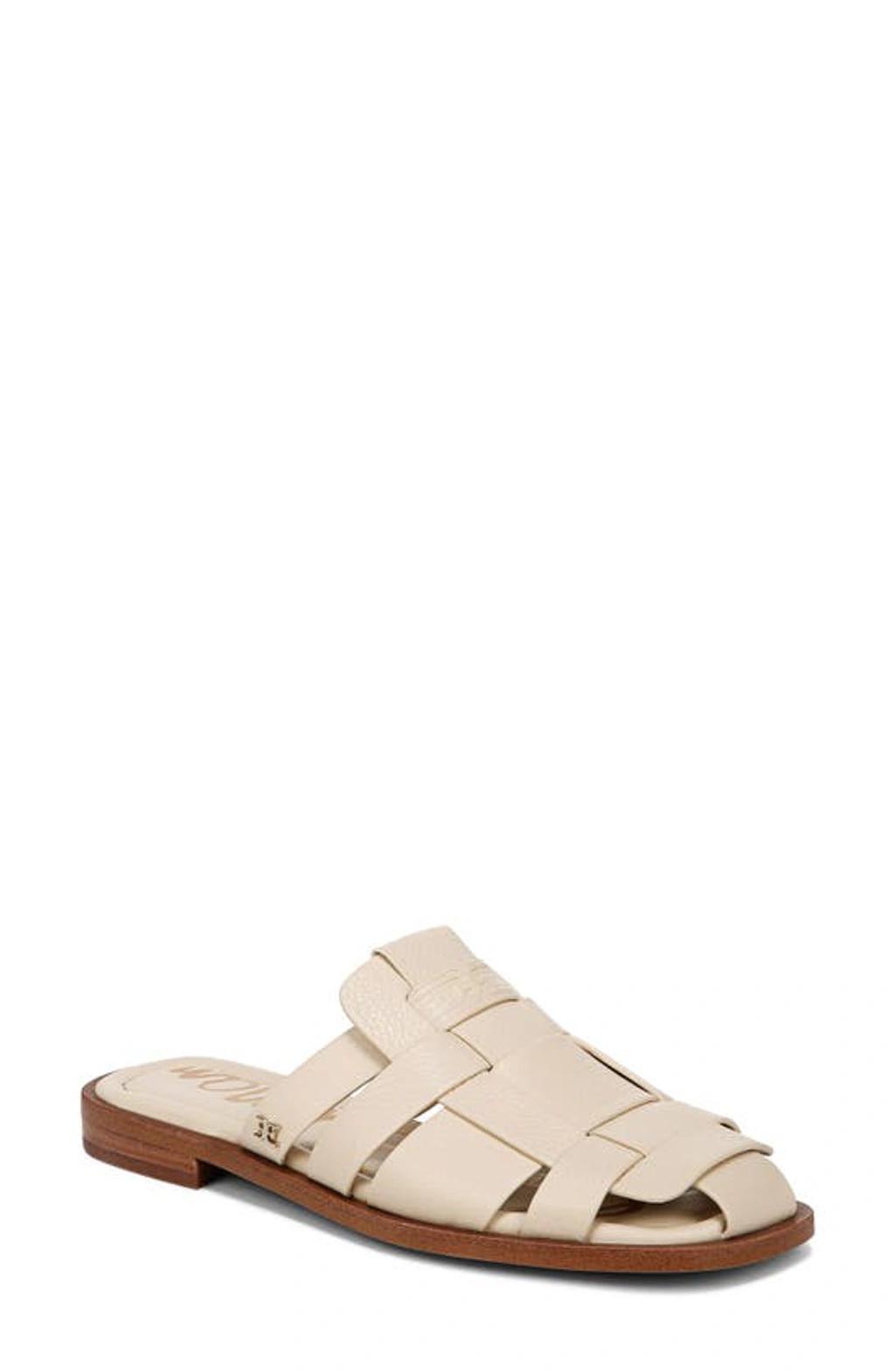 SAM EDELMAN Dina Fisherman Mule In Beige Product Image