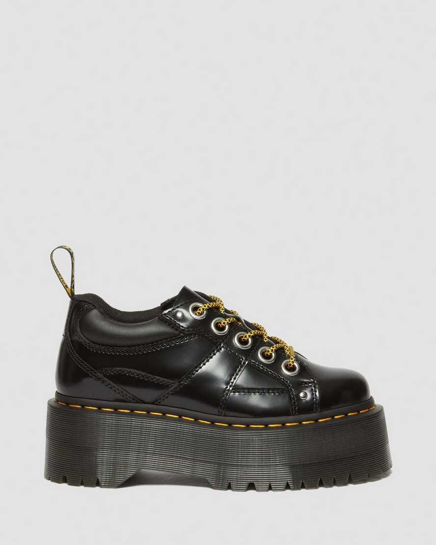 5-Eye Max Buttero Leather Platform Shoes Product Image