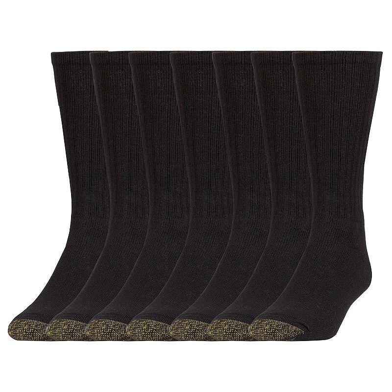 Mens GOLDTOE 6-Pack Harrington Crew Socks Oatmeal Product Image