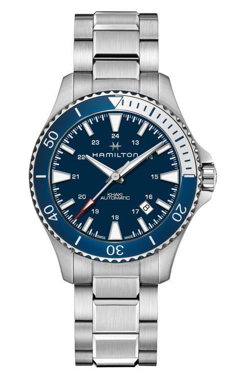 Hamilton Khaki Navy Scuba Automatic Crystal Sapphire Bracelet Watch Product Image