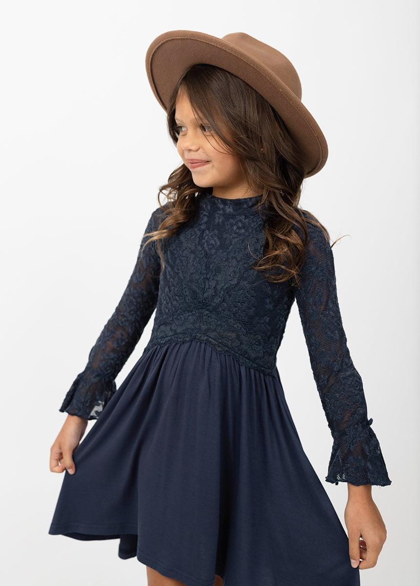 Kaleigh Dress in Navy Product Image