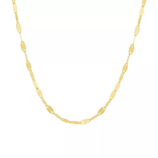 PRIMROSE 18k Gold Over Silver Lace Chain Necklace, Womens Yellow Gold Tone Product Image