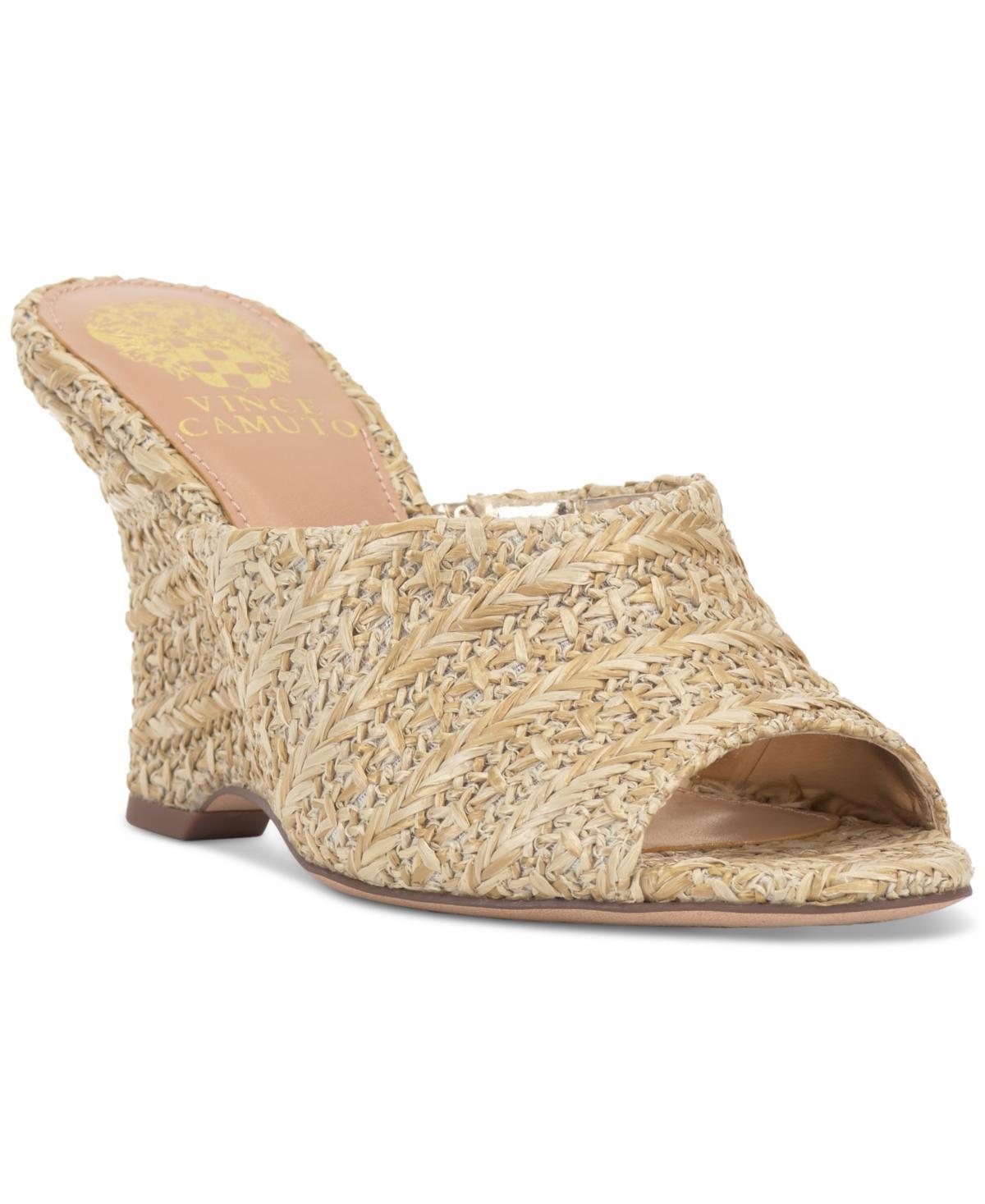 Vince Camuto Womens Vilty Sculpted Slip-On Wedge Sandals Product Image