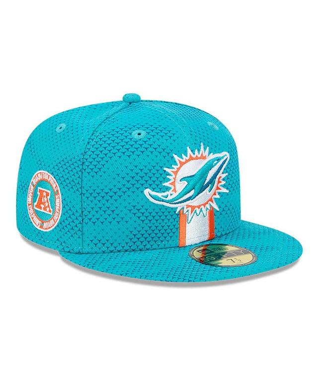 New Era Mens Aqua Miami Dolphins 2024 Sideline 59FIFTY Fitted Hat Product Image