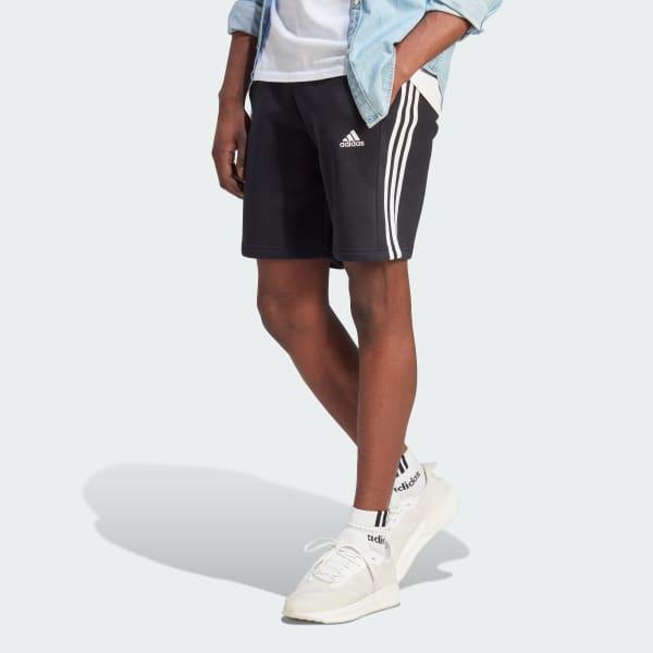 Essentials Fleece 3-Stripes Shorts Product Image