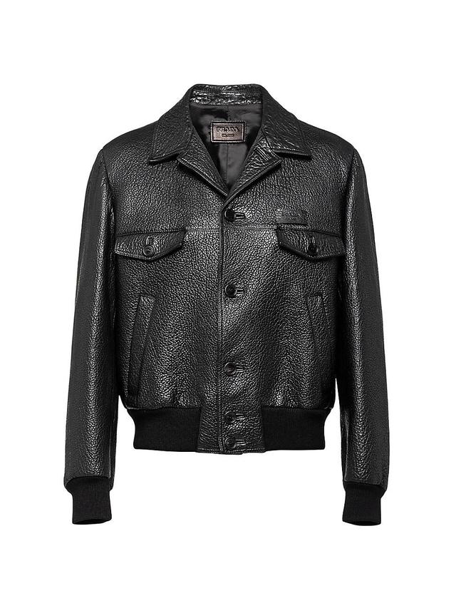 Mens Napa Leather Jacket Product Image