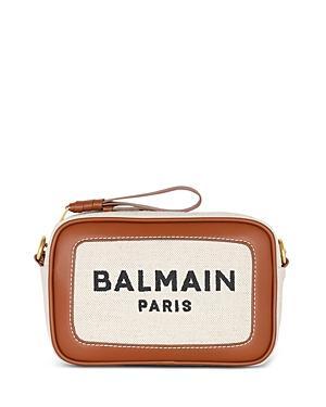 Balmain B-Army Logo Canvas & Leather Crossbody Camera Bag Product Image