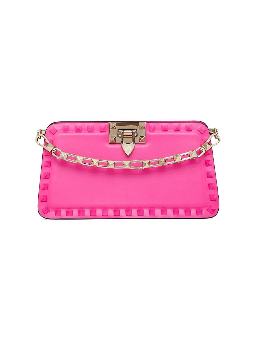 Valentino Garavani Rockstud Clutch Ivory.. Product Image