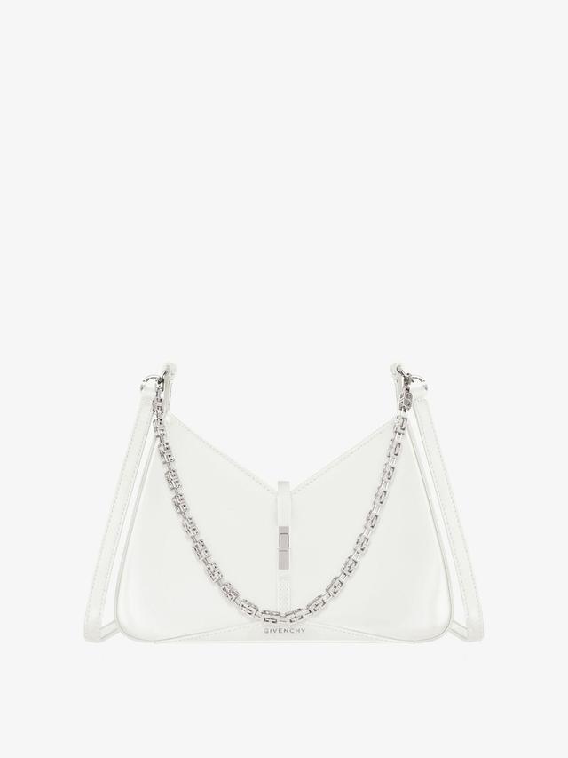 Small Cut Out bag in shiny leather with chain Product Image