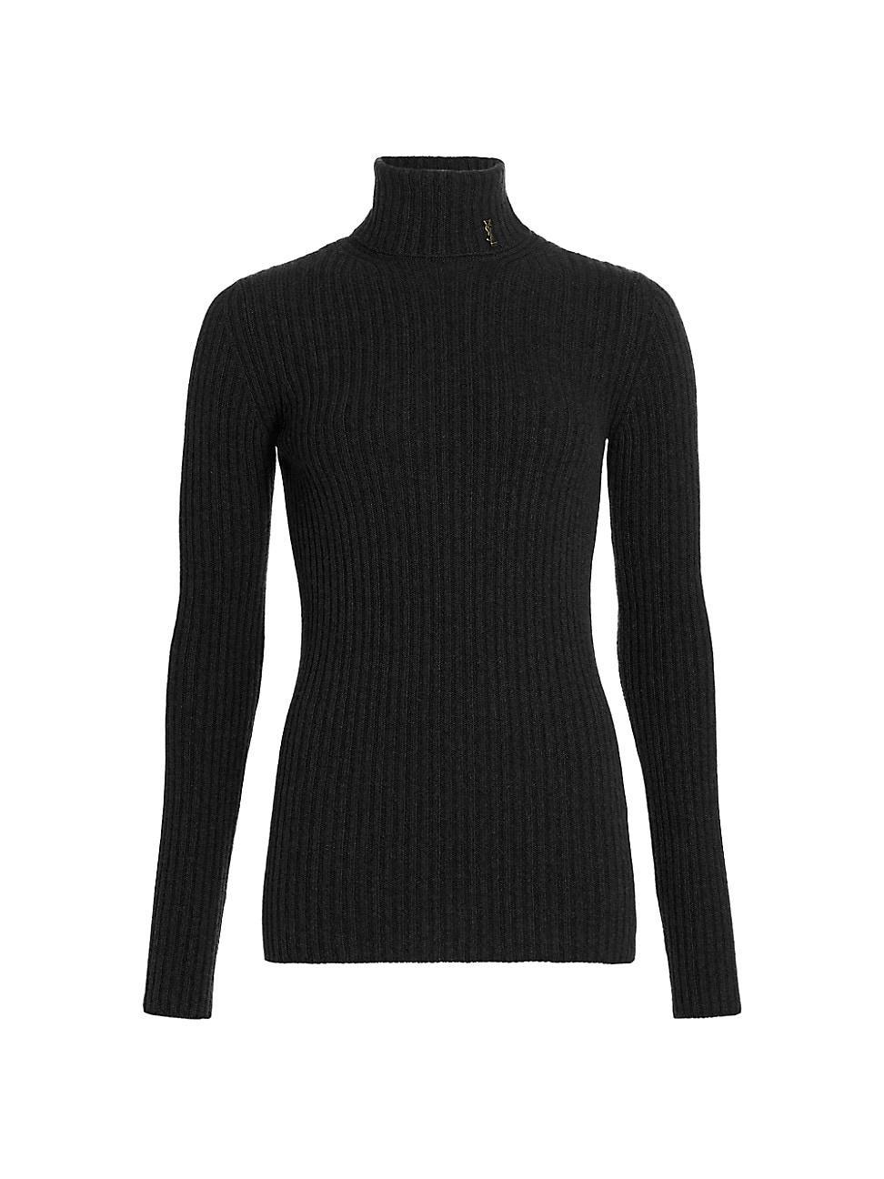 Womens Ribbed Virgin Wool Turtleneck Product Image