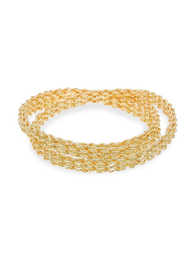 Womens Chains 22K Goldplated Wraparound Bracelet Product Image