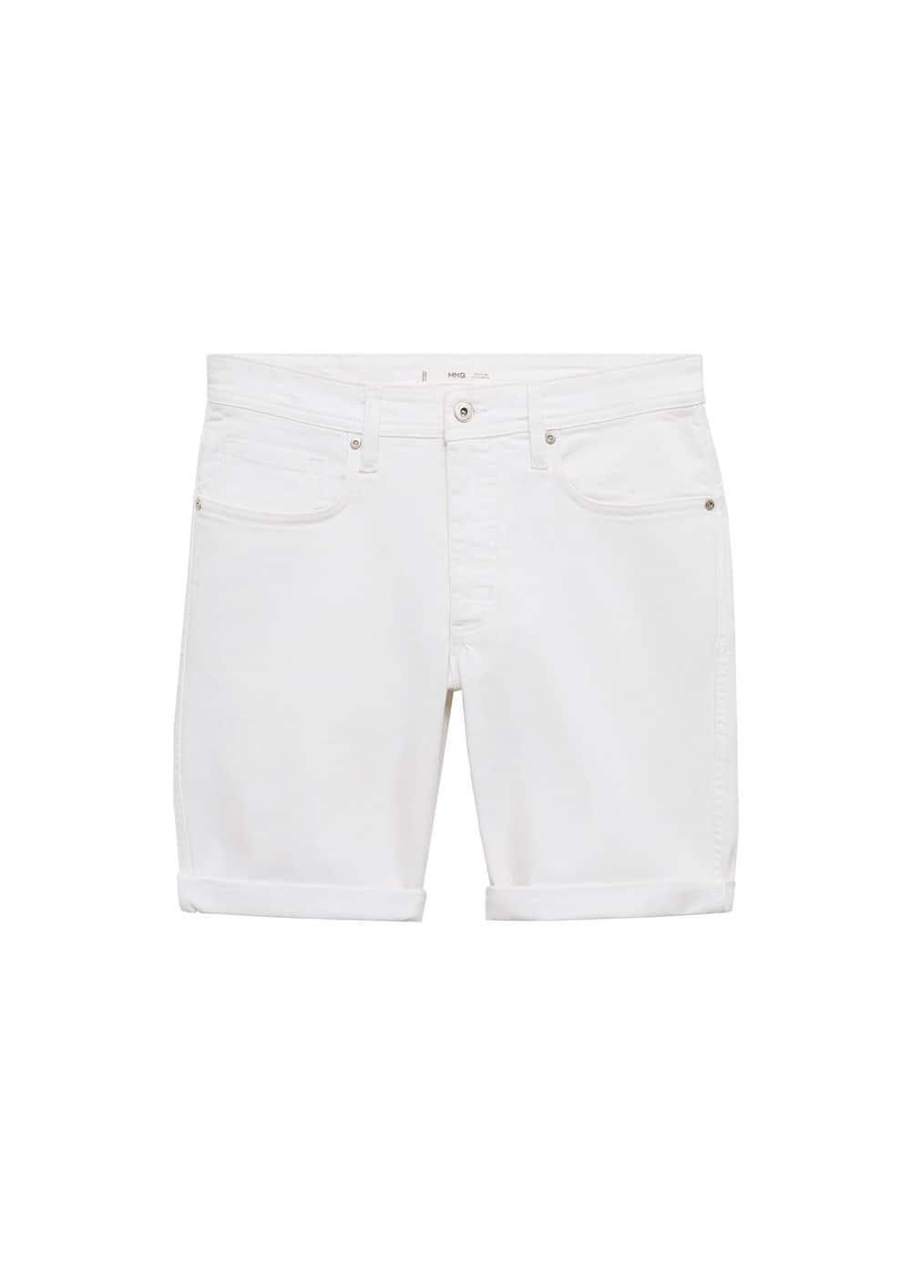 Mango Mens Denim Bermuda Shorts Product Image