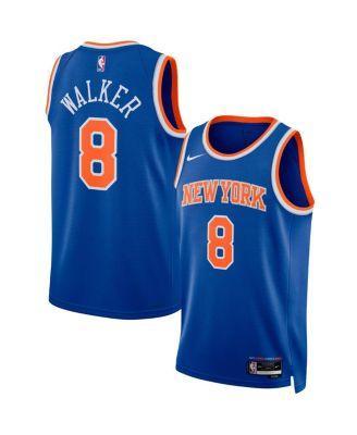 Mens and Womens Nike Kemba Walker Blue New York Knicks Swingman Jersey - Icon Edition - Blue Product Image