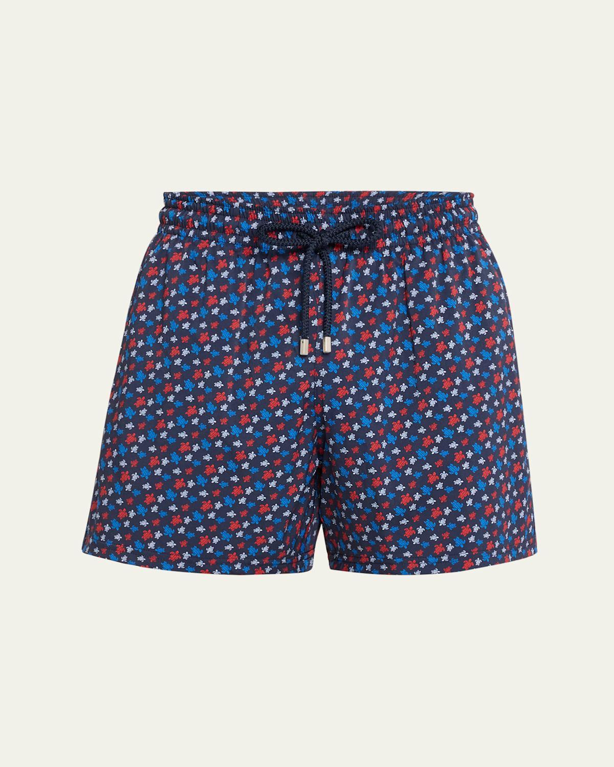 Mens Turtle Print Swim Trunks Product Image