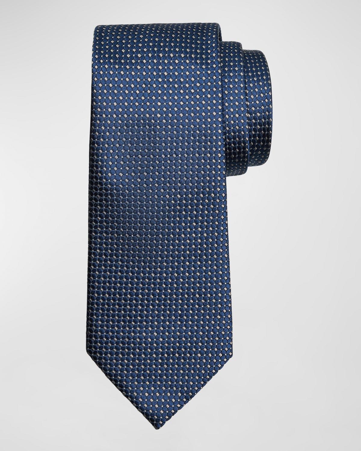 Mens Woven Jacquard Silk Tie Product Image