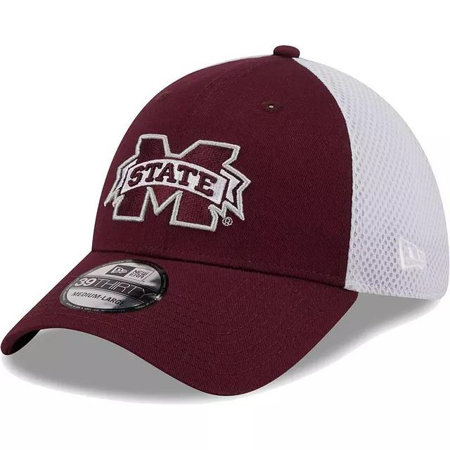 Mens New Era Maroon Mississippi State Bulldogs Evergreen Neo 39THIRTY Flex Hat Product Image