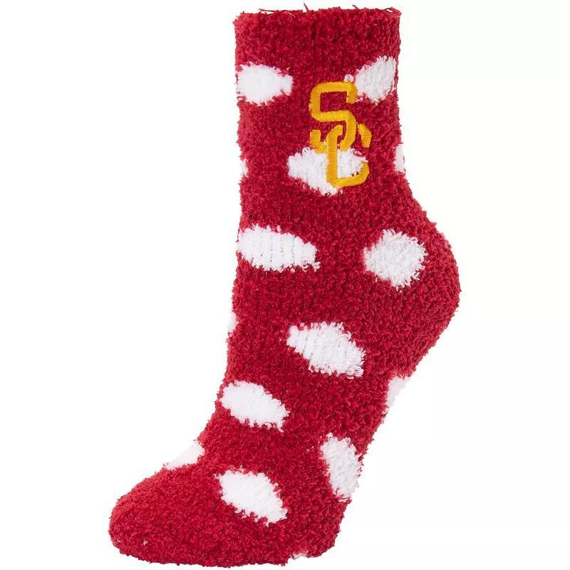 Womens ZooZatz USC Trojans Plush Dot Socks Product Image